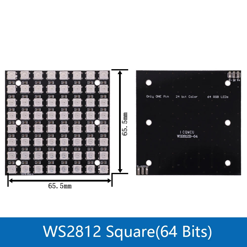 5050 RGB LED Ring 5V 1 3 4 7 8 9 12 16 24Bit 32Bit 64 Bits WS2812 Lamp Light + Integrated Drivers For Arduino Diy  Drivers kit