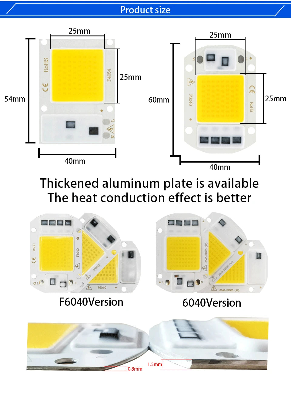 LED matrix 3W 5W 7W 10W 12W 20W 30W 50W smart chip IC lamp for indoor downlight searchlight matrix outdoor spotlight floodlight