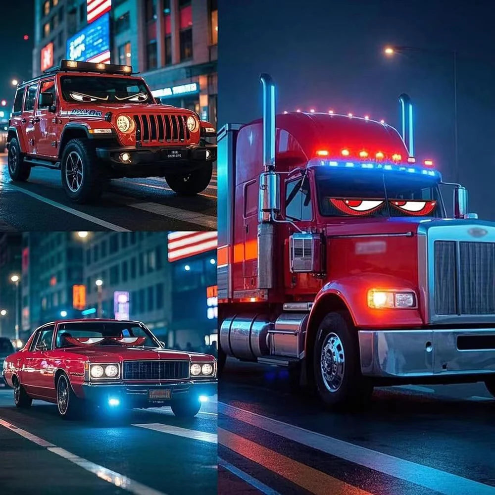 LED DIY Matrix Pixel Panel Led Display Truck Eye Car Sign Animation Bluetooth App Control Programmable Flexible Screen