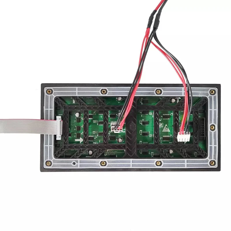 P4 LED Outdoor Matrix Module 256x128mm High Brightness Waterproof 64x32 Pixels 8S Full Color Panel HUB75 Programmable Display