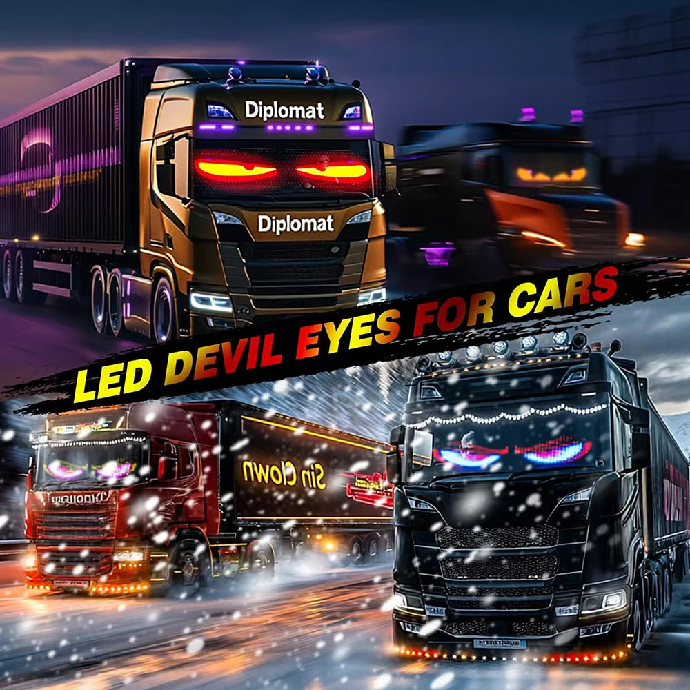 LED DIY Matrix Pixel Panel Led Display Truck Eye Car Sign Animation Bluetooth App Control Programmable Flexible Screen