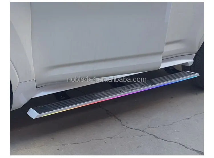 Customized LED LED Light Three Bracket Power Running Boards For LEXUS LX600 Electric Side Foot Step Sports Style Aluminum Alloy