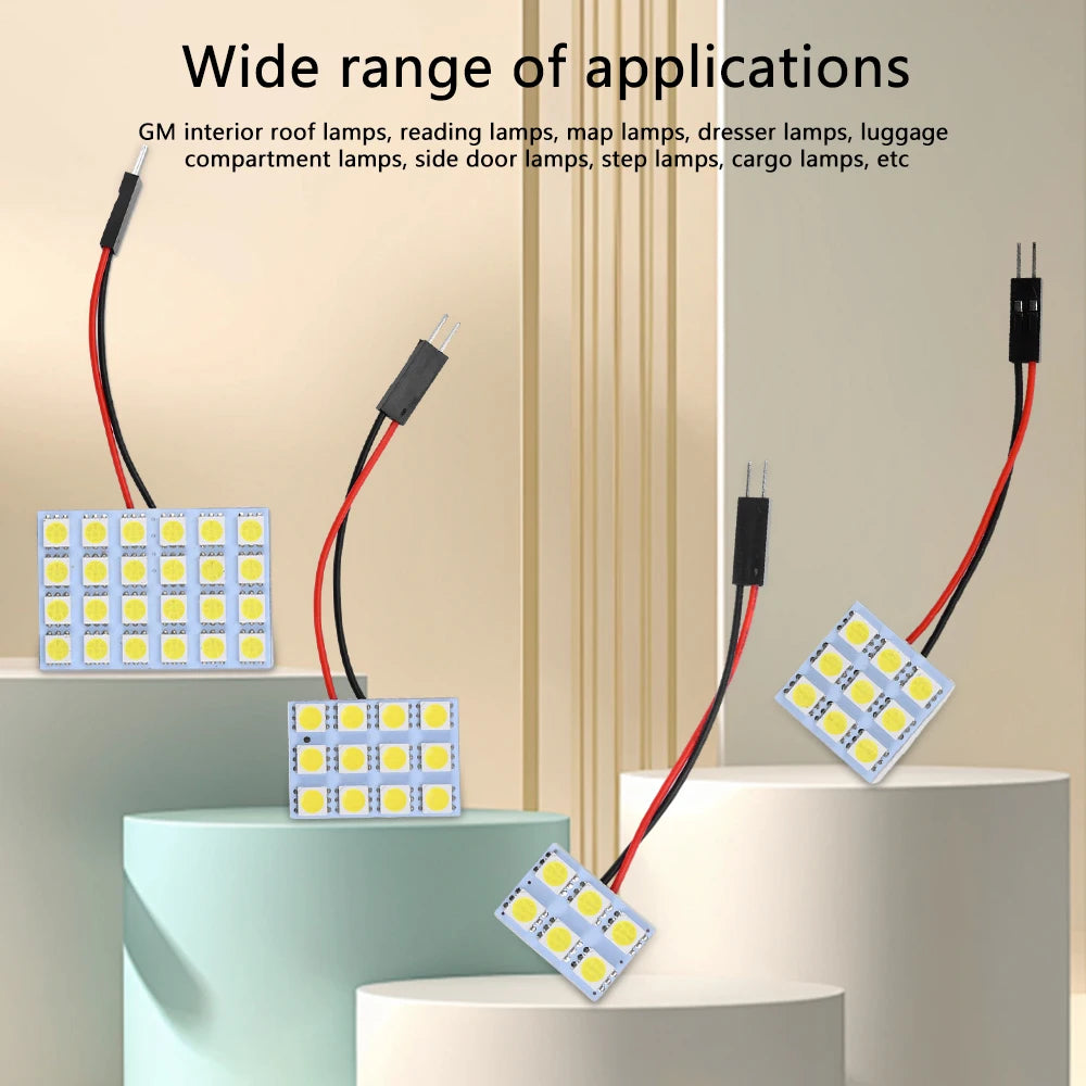 DC12V 5050 LED Reading Bulb LED Panel Dome Light for Car Interior Light Trunk Light Reading Light Side Door Light Step Light