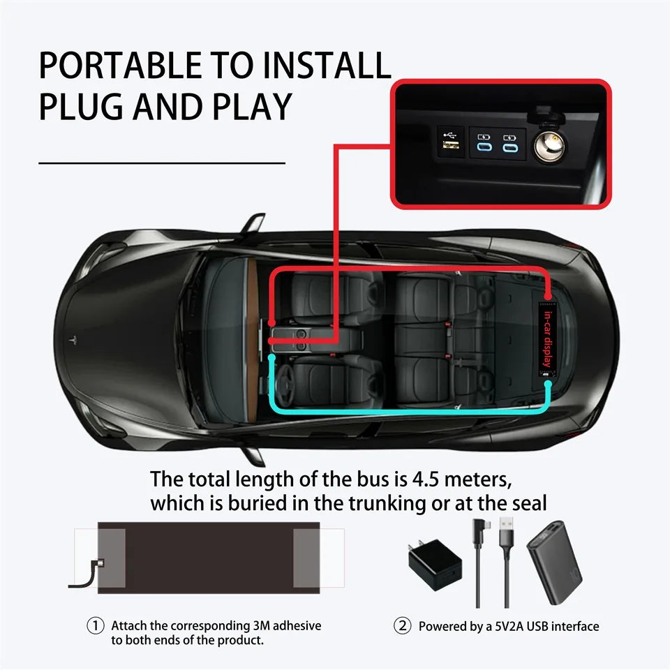 LED Matrix Panel AI Voice Function Devil's Eye Flexible Screen App Control DIY Programmable Lighting for Car Decor Accessories