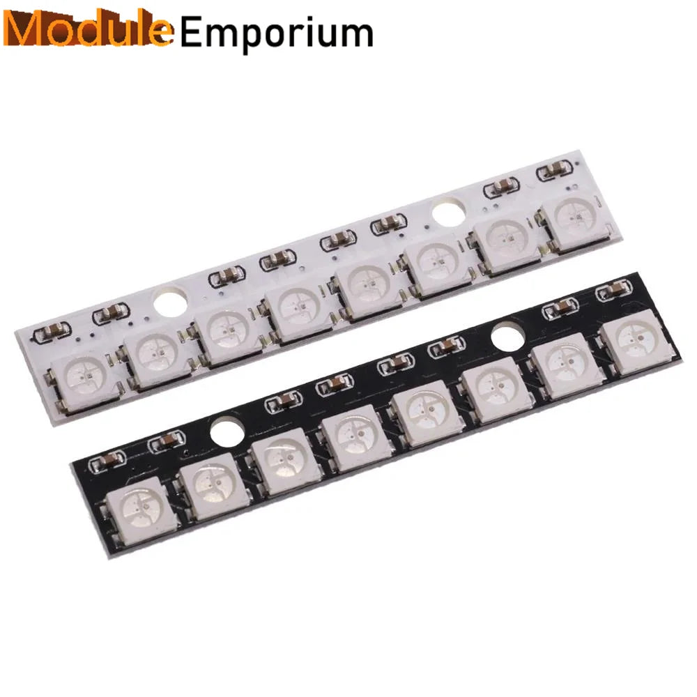 5050 RGB LED Ring 5V 1 3 4 7 8 9 12 16 24Bit 32Bit 64 Bits WS2812 Lamp Light + Integrated Drivers For Arduino Diy  Drivers kit