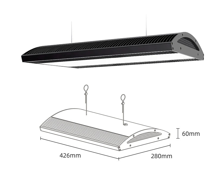 120W Full Spectrum RGB+UV LED Aquarium Light, APP Control Dimmable 12000K Aluminum Heatsink for Aquatic Plants Aquascaping