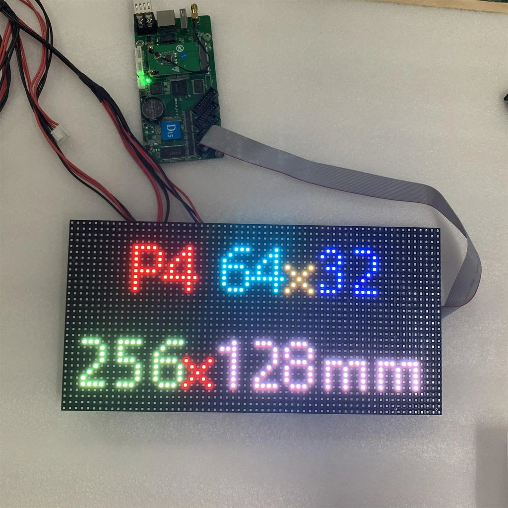 LED Matrix HUB75 1/16S 1/32S SMD2121 SMD2020 Indoor P4 256x128mm 64x32 32x64 led module