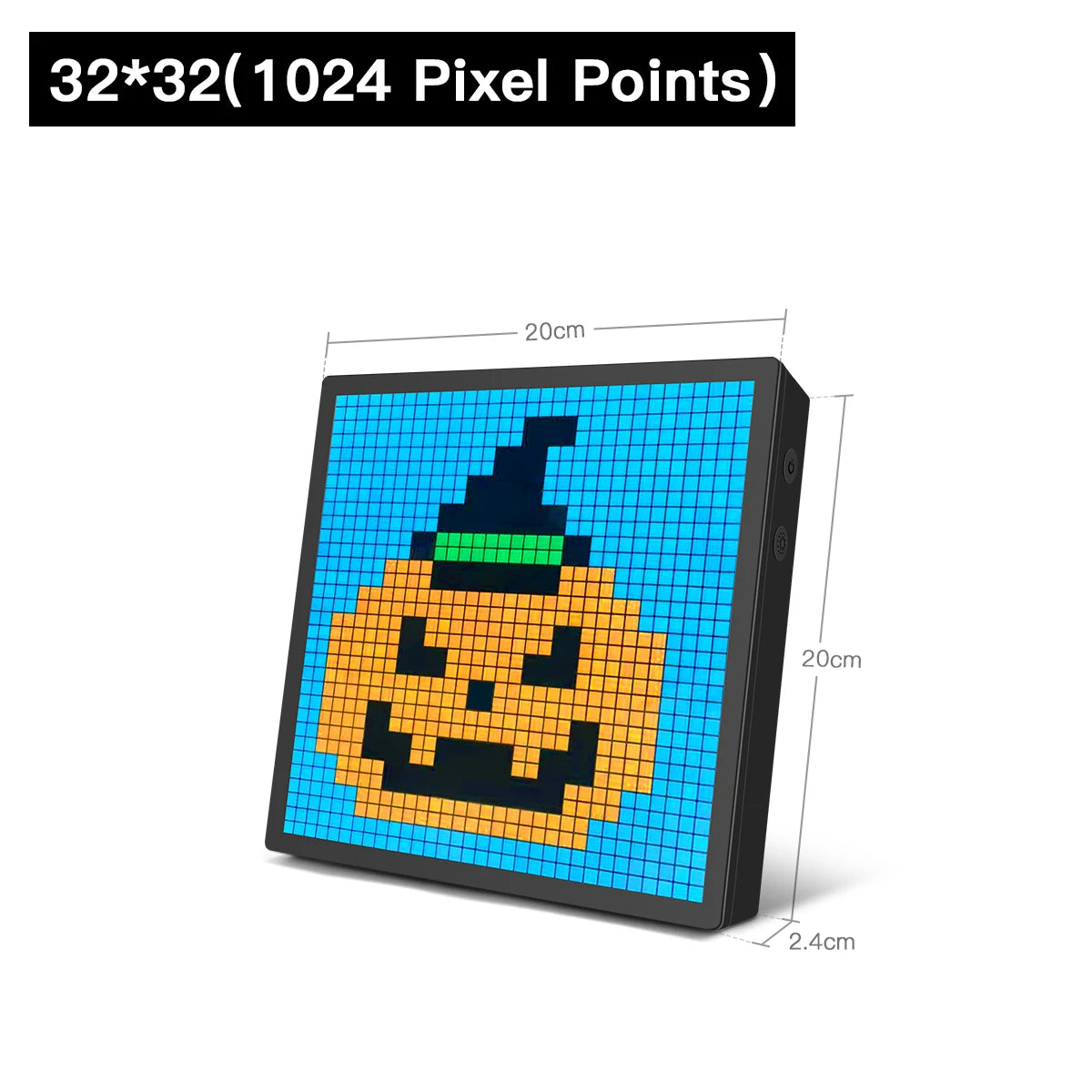 LED RGB Matrix Panel Smart Picture Frame Advertising Light Sign Digital Display Matrix Pixel Screen Bluetooth APP Animation Fun