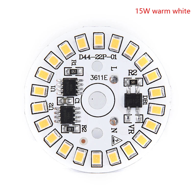 LED Bulb Patch Lamp SMD Plate Circular Module Light Source Plate For Bulb Light