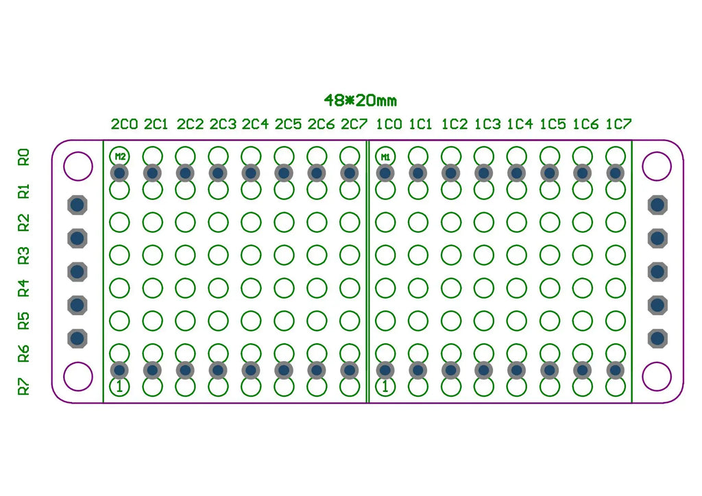8*8 8*16 8*32 0.7Inch MAX7219 Red/Blue/Green/White Dot Led Matrix MCU Display Control Module 5V Interface Output Input