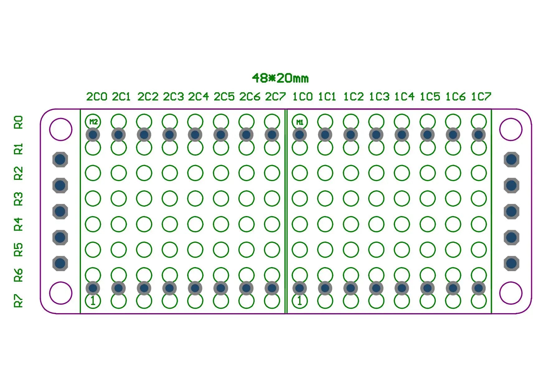 8*8 8*16 8*32 0.7Inch MAX7219 Red/Blue/Green/White Dot Led Matrix MCU Display Control Module 5V Interface Output Input