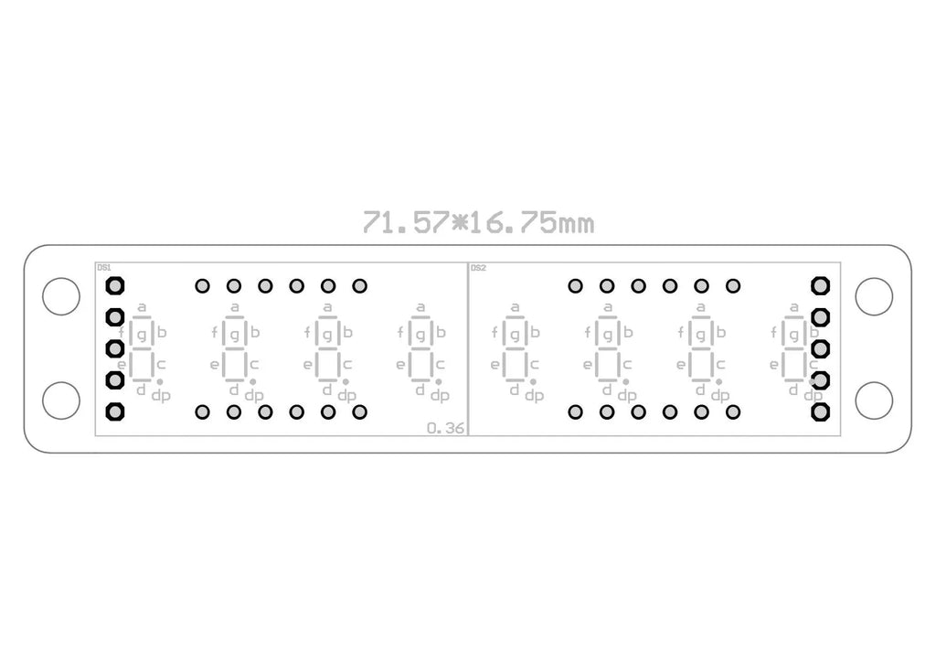 MAX7219 0.36 Inch 8 Bits Digital LED Display 7 Segment Module 5 Color Available for Arduino STM32 STC AVR