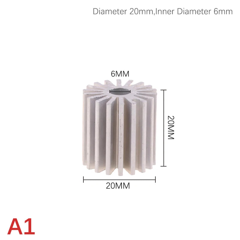 20mm 27.5mm 32mm 40mm 1W 3W Radiator High-power Aluminum Led Radiator Led Light Heatsink