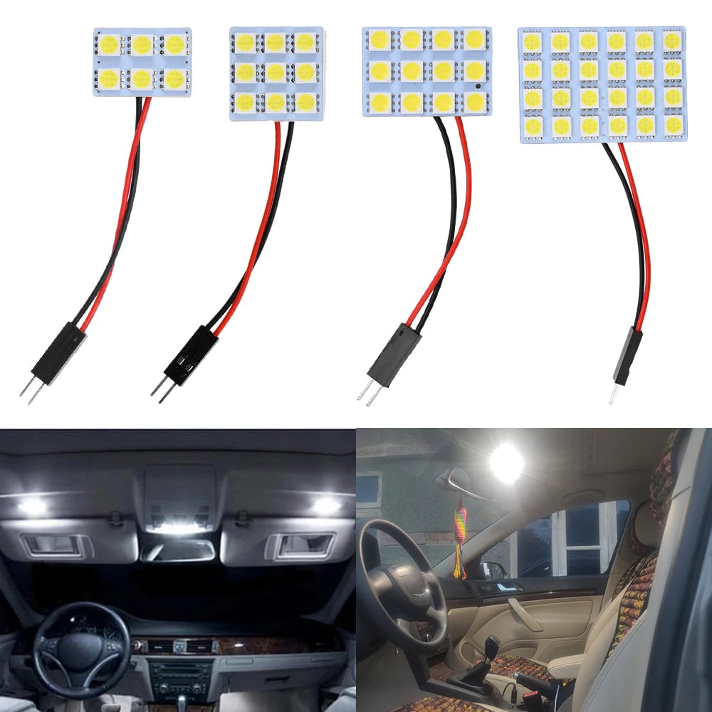 DC12V 5050 LED Reading Bulb LED Panel Dome Light for Car Interior Light Trunk Light Reading Light Side Door Light Step Light