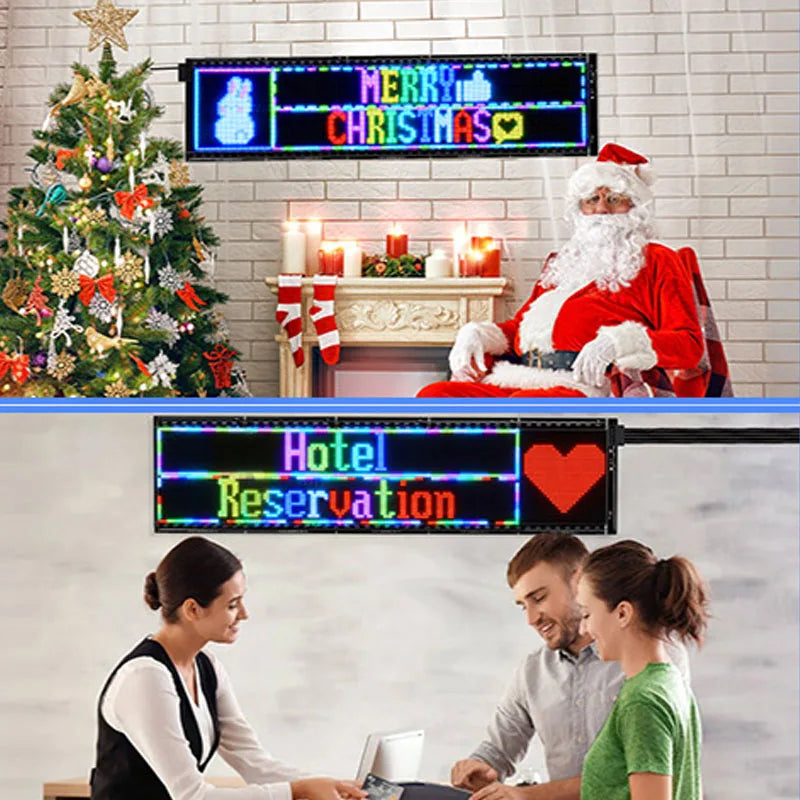 LED DIY Matrix Pixel Panel Led Display Truck Eye Car Sign Animation Bluetooth App Control Programmable Flexible Screen