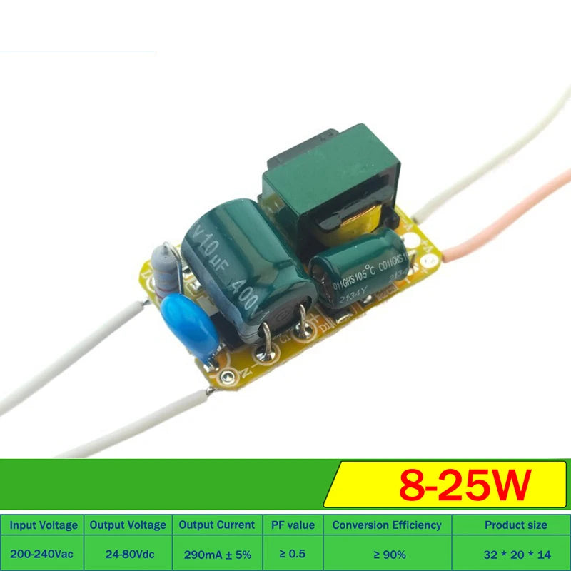 3W 5W 8W 18W 36W LED Light Driver Supply Transformer Radiating Module Board