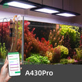Black Led Aquarium Light For Freshwater Aquarium APP Control ADA Style RGB Solar Led Aquarium Light