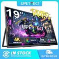 UPERFECT 4K QLED Portable Monitor 19" UHD 3840x2160 Laptop Display 100% DCI-P3 Aluminum Design Travel Gaming Screen For PC Phone
