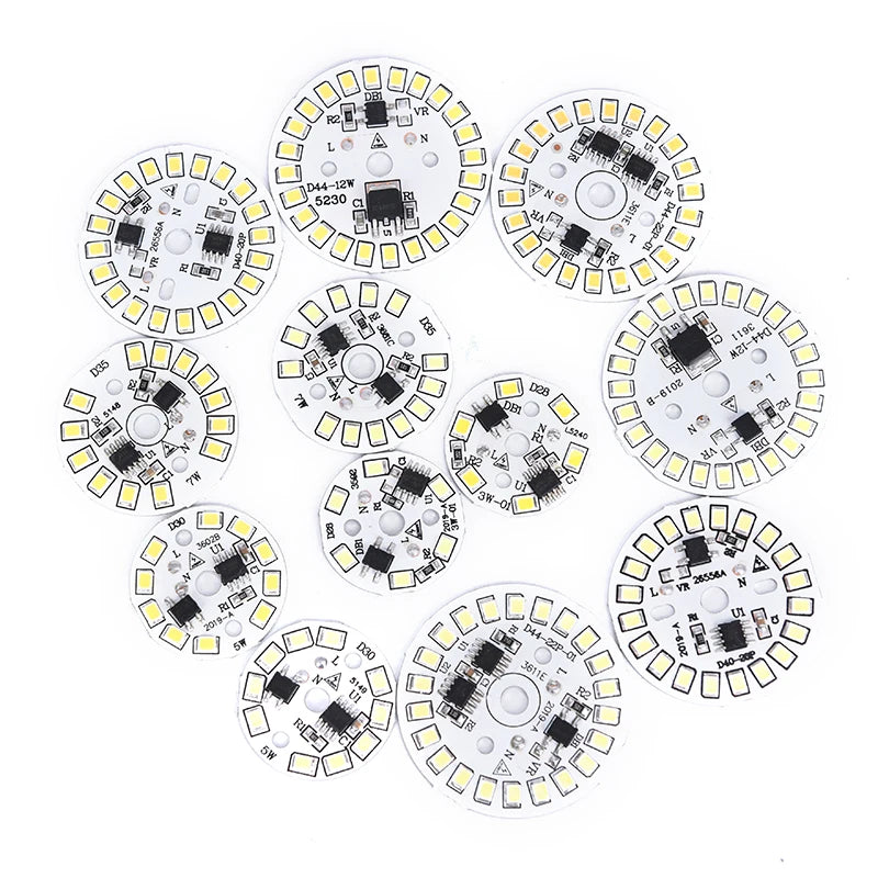 LED Bulb Patch Lamp SMD Plate Circular Module Light Source Plate For Bulb Light
