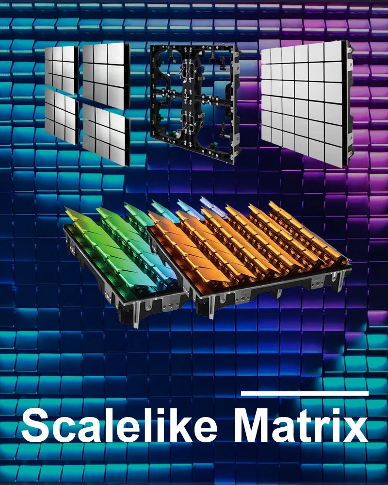 Mechanical Matrix Led Wall Interactive RGB Screen Scalelike Led Display Stage Light for Show/ Art Exhibition