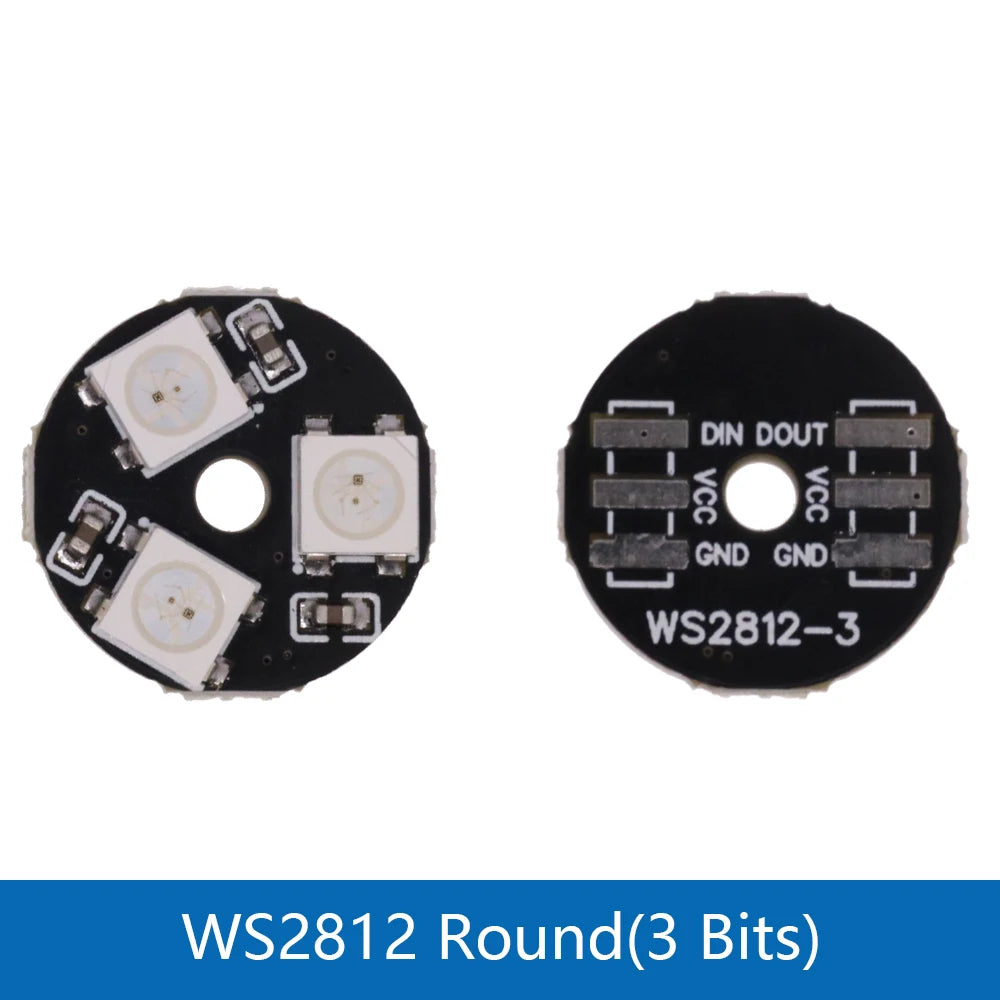 5050 RGB LED Ring 5V 1 3 4 7 8 9 12 16 24Bit 32Bit 64 Bits WS2812 Lamp Light + Integrated Drivers For Arduino Diy  Drivers kit