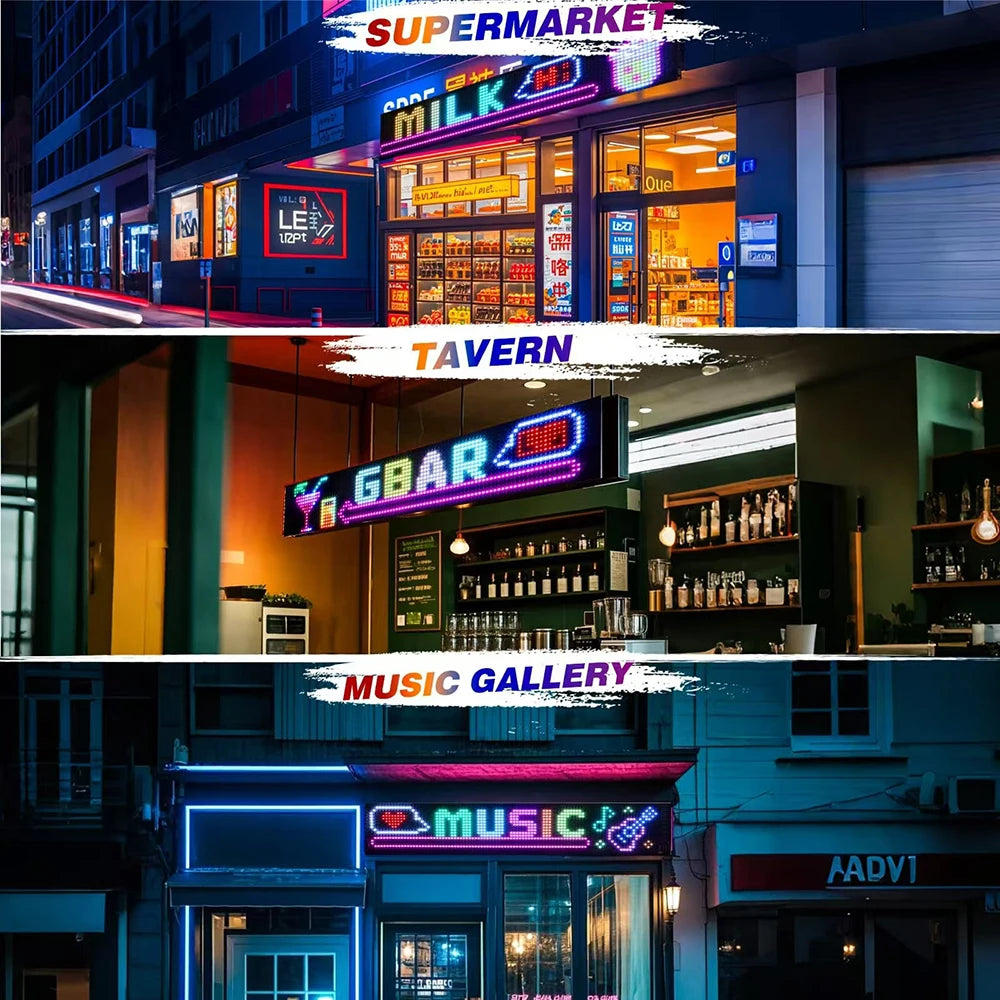 LED Matrix Pixel Panel USB 5V App Control DIY Display Animation Scrolling Pattern Graffiti Scrolling Text Commercial Lighting