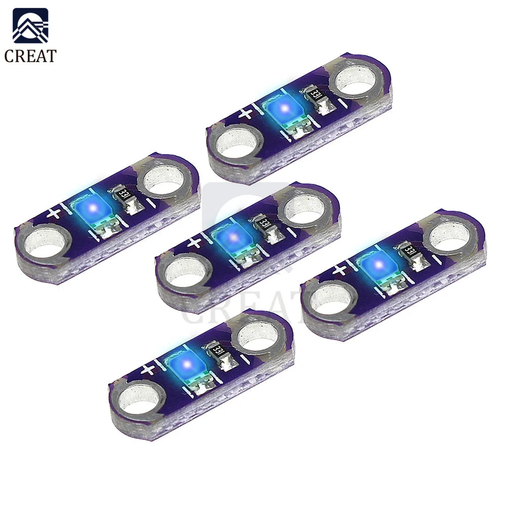 5-20pcs lot LilyPad Led Yellow/Green/White/Blue/Red LED Light Module For Arduino DIY KIT 3V-5V SMD DIY Kits