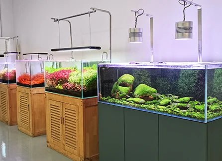 Black Led Aquarium Light For Freshwater Aquarium APP Control ADA Style RGB Solar Led Aquarium Light