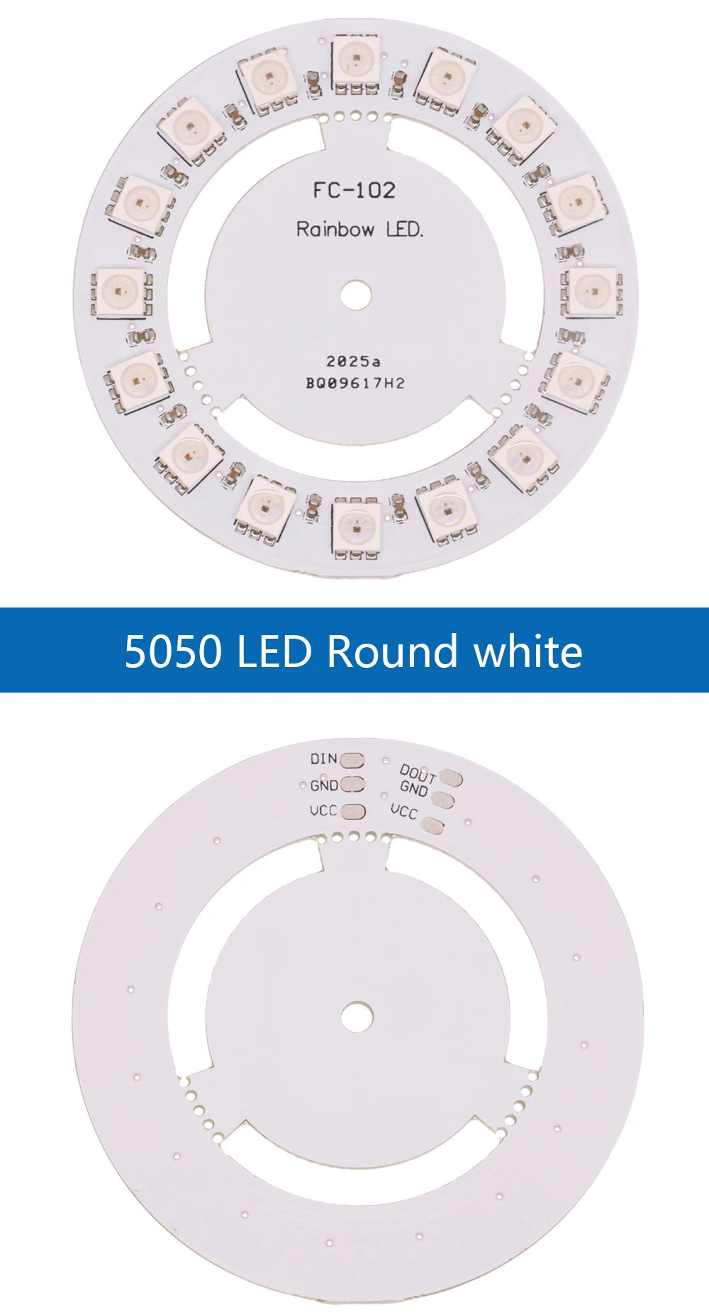 5050 RGB LED Ring 5V 1 3 4 7 8 9 12 16 24Bit 32Bit 64 Bits WS2812 Lamp Light + Integrated Drivers For Arduino Diy  Drivers kit