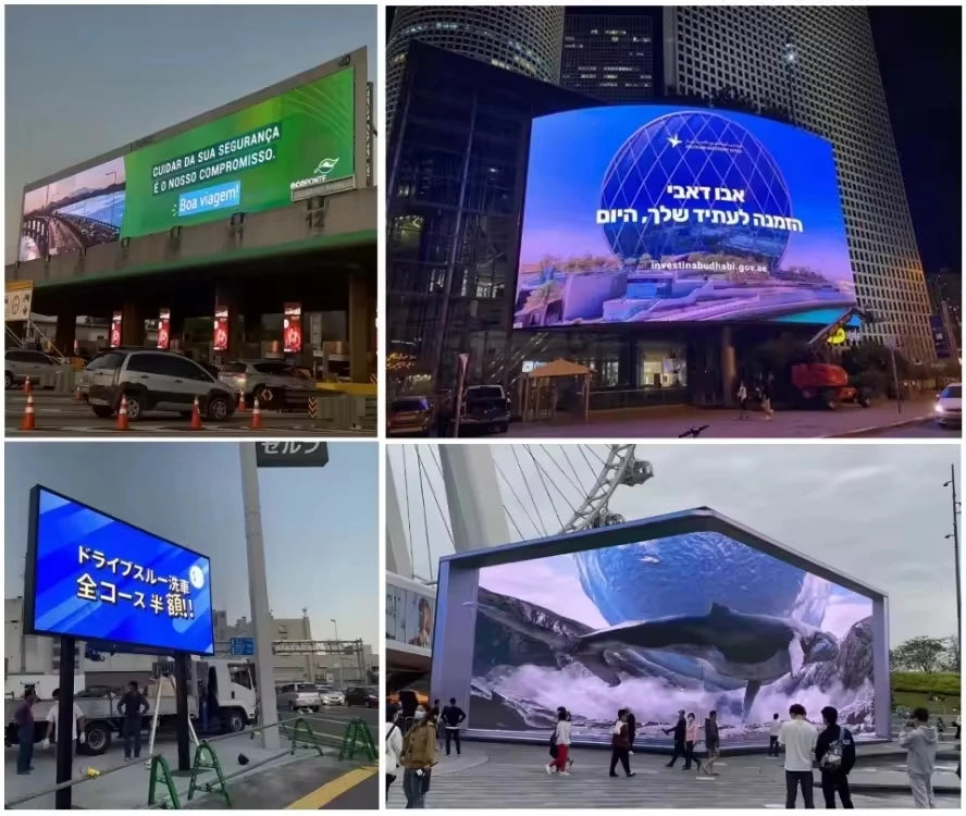 LED Matrix Panel P8 Outdoor 1/4 Scan 3in1 SMD3535 RGB Full Color 256x128mm 32X16Pixels Led Signs Module