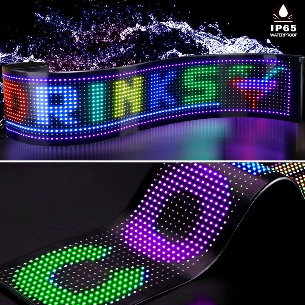 LED Matrix Pixel Panel USB 5V App Control DIY Display Animation Scrolling Pattern Graffiti Scrolling Text Commercial Lighting