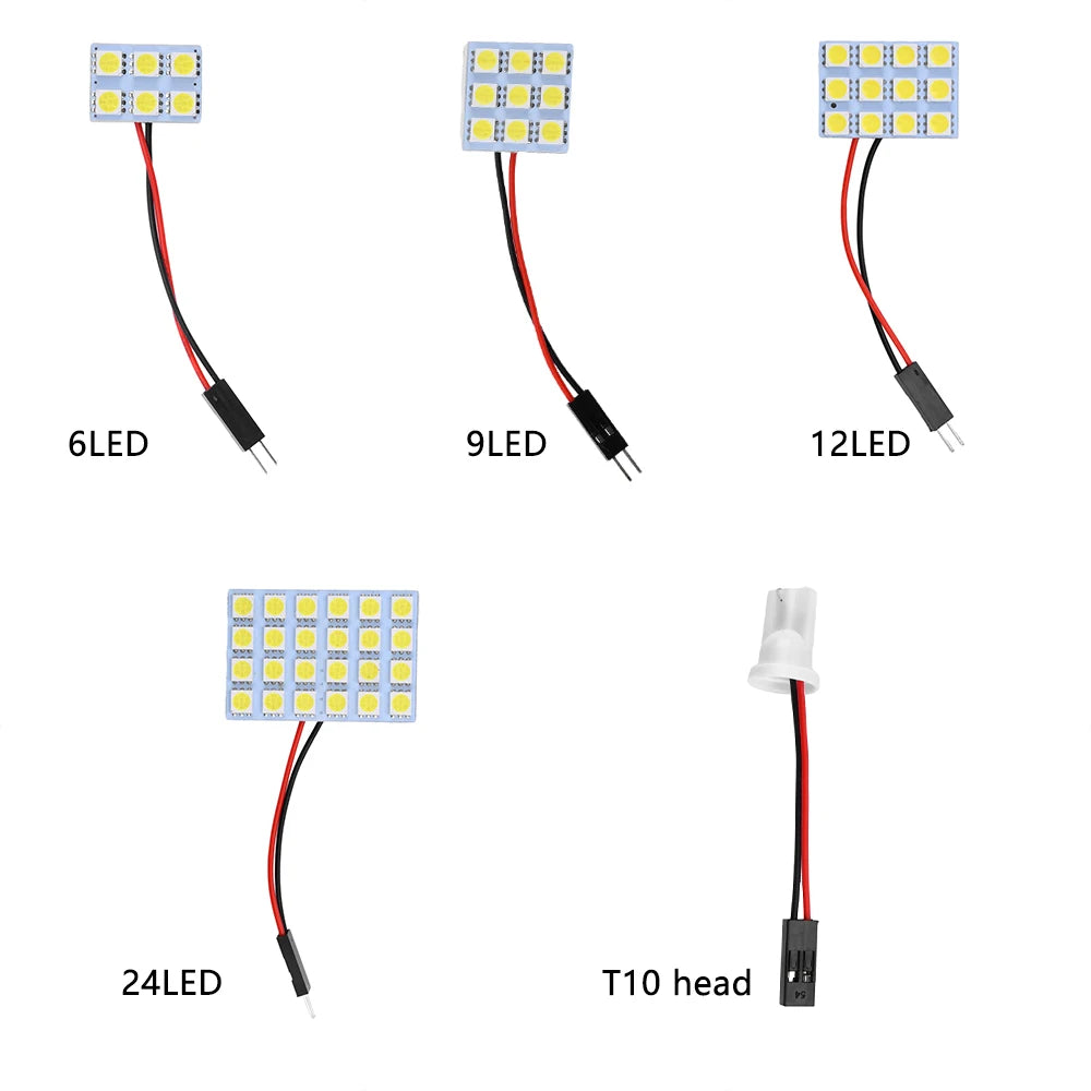 DC12V 5050 LED Reading Bulb LED Panel Dome Light for Car Interior Light Trunk Light Reading Light Side Door Light Step Light