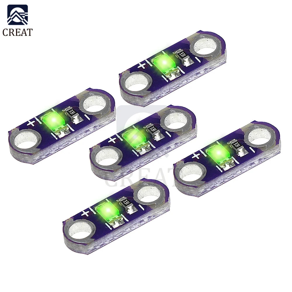 5-20pcs lot LilyPad Led Yellow/Green/White/Blue/Red LED Light Module For Arduino DIY KIT 3V-5V SMD DIY Kits