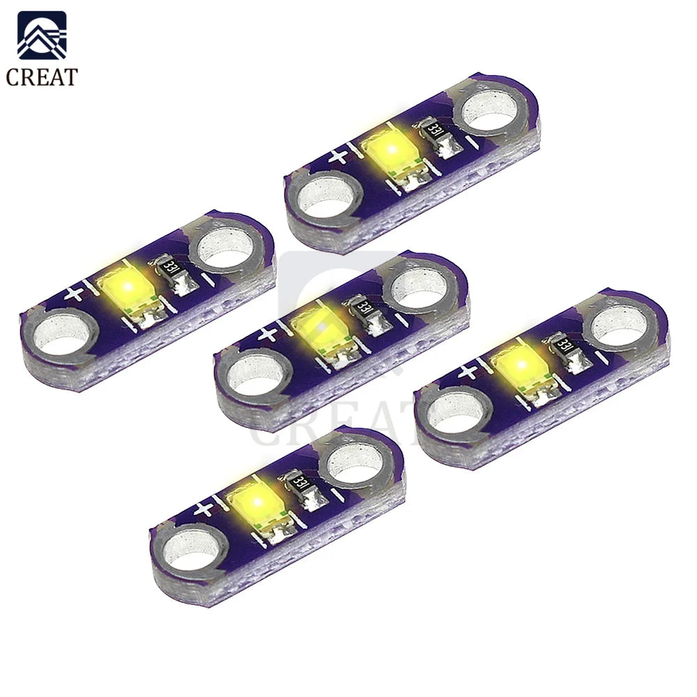 5-20pcs lot LilyPad Led Yellow/Green/White/Blue/Red LED Light Module For Arduino DIY KIT 3V-5V SMD DIY Kits