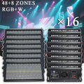 16PCS/Lot 200W LED RGBW 4in1 48+8 Segements Strobe Light White 8000K DMX Super Bright Dj Wash Bar Strobe Stage Lighting Effects
