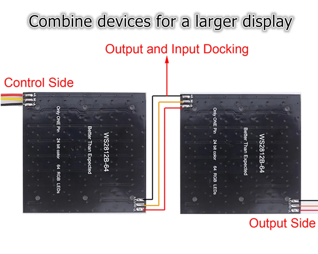 WS2812 LED 5050 RGB 8x8 4 16 25 64 Bit LED Matrix Module for DIYArduino