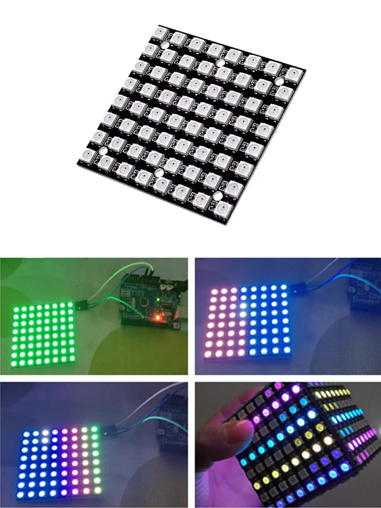 WS2812 LED 5050 RGB 8x8 4 16 25 64 Bit LED Matrix Module for DIYArduino